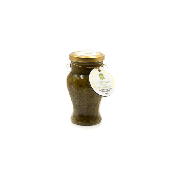 Pesto al Pistacchio verde di Bronte DOP in olio EVO per condimento pasta