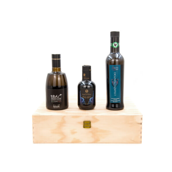 Box regalo degustazione di olio extravergine d'oliva