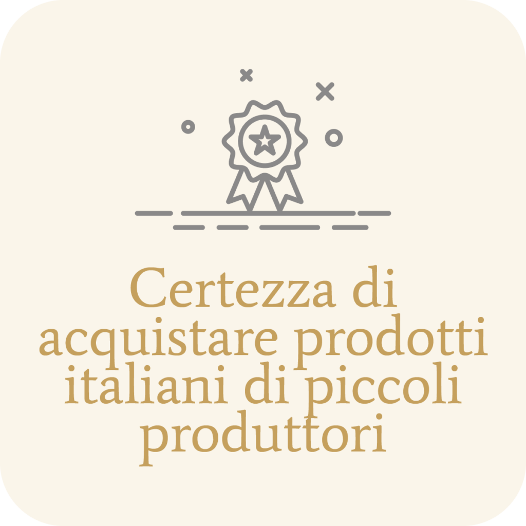 Informazioni su provenienza italiana dei prodotti Gustatium